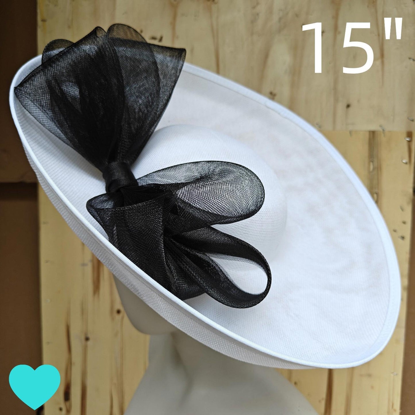 white black fascinator wedding hatinator hat Kentucky Derby Royal Ascot bow