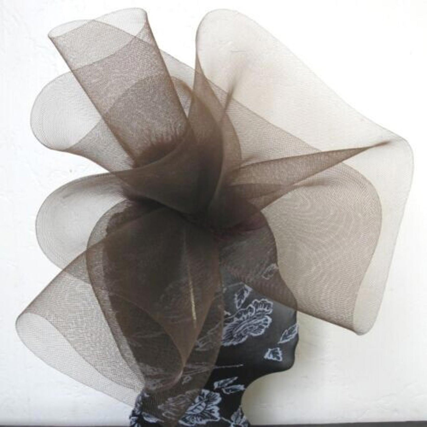 brown headband crin fascinator millinery hat wedding ascot
