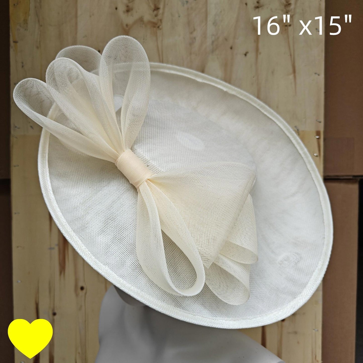 ivory fascinator wedding hatinator hat Kentucky Derby Royal Ascot bow
