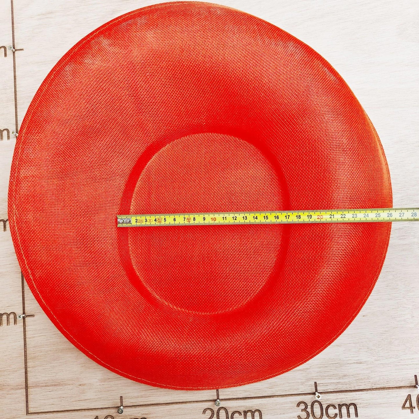 orange large wide brim DIY fascinator base wedding hat Kentucky Derby Ascot