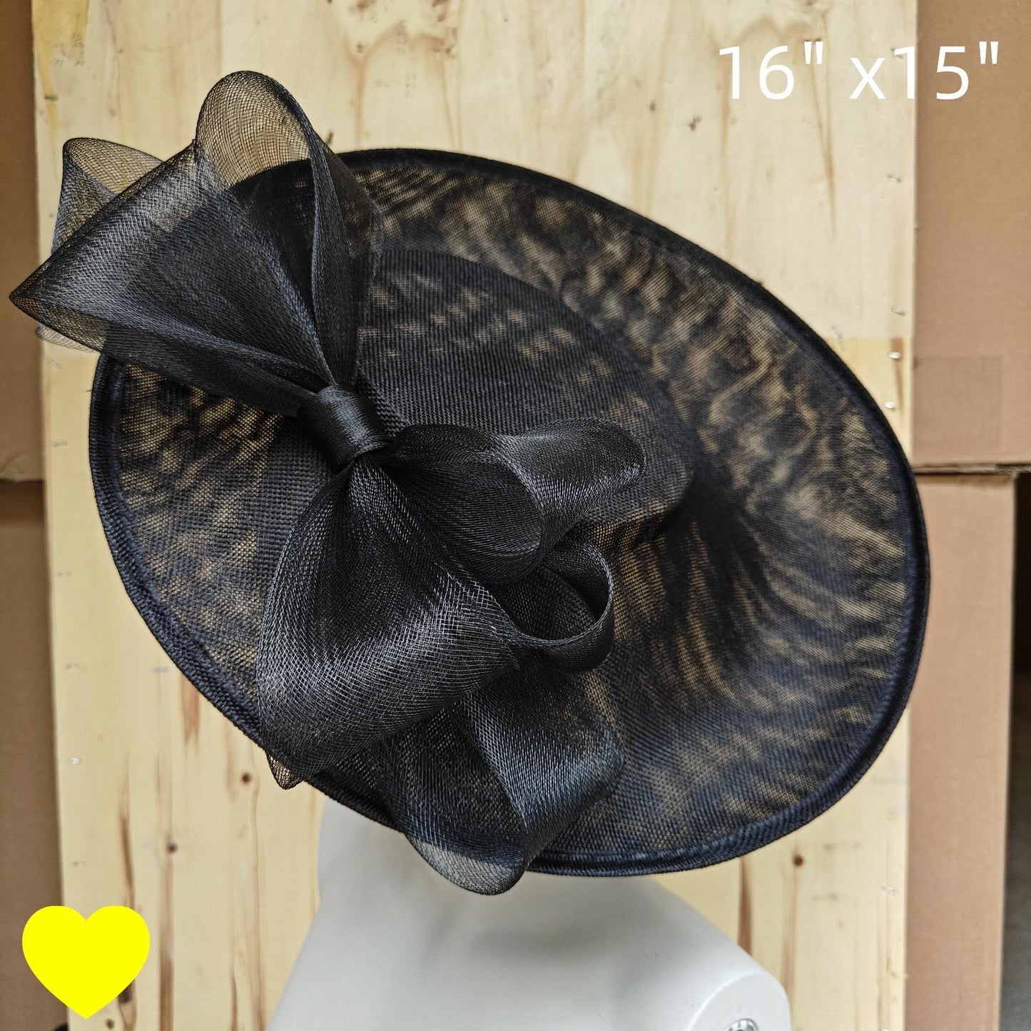 black fascinator wedding hatinator hat Kentucky Derby Royal Ascot bow