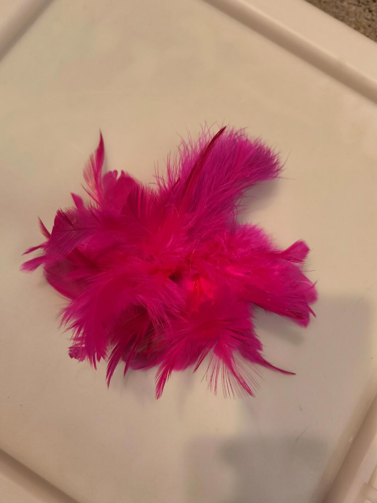pink feather flower fascinator millinery hair clip wedding piece ascot race