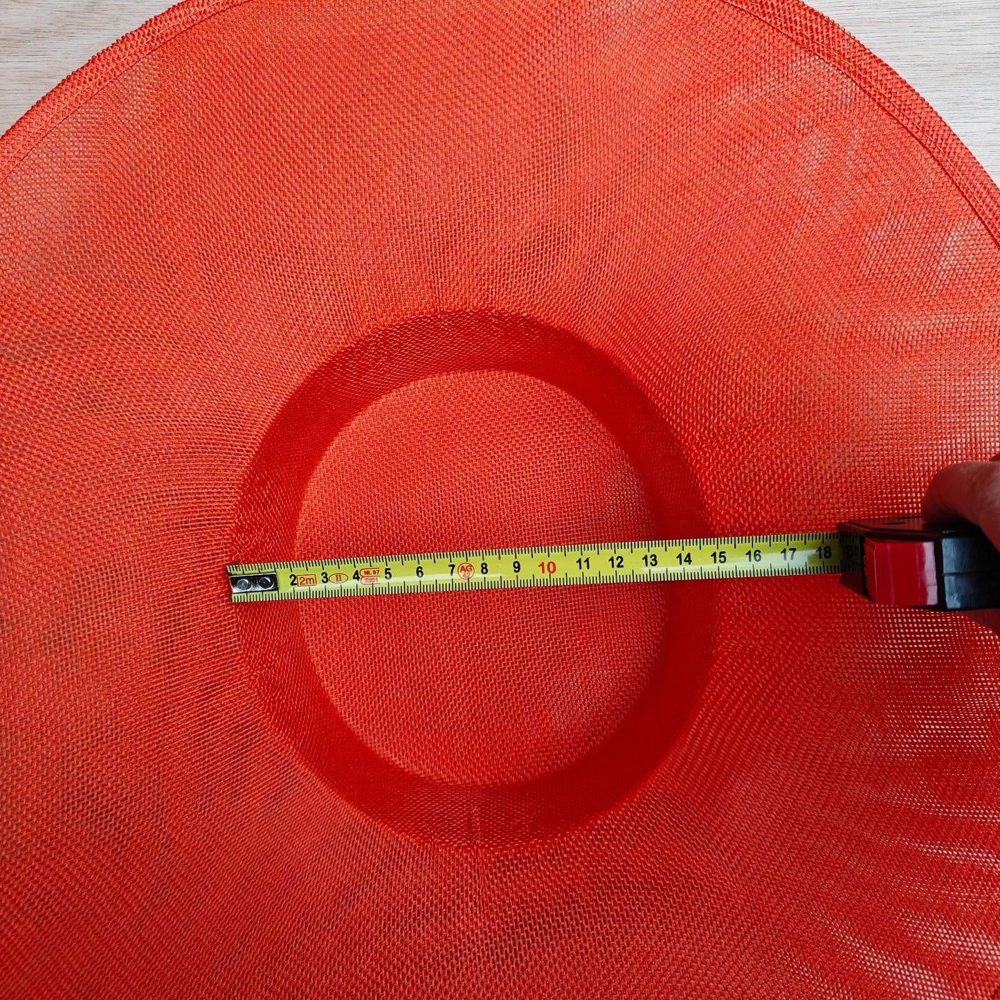 orange large wide brim DIY fascinator base wedding hat Kentucky Derby Ascot