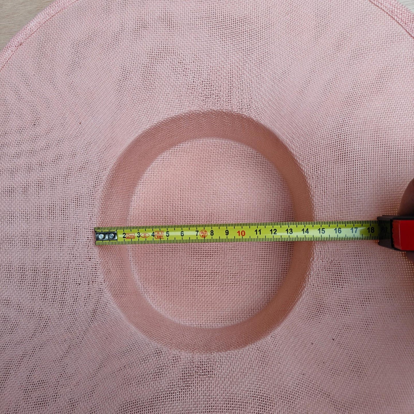 nude pink large wide brim DIY fascinator base wedding hat Kentucky Derby Ascot