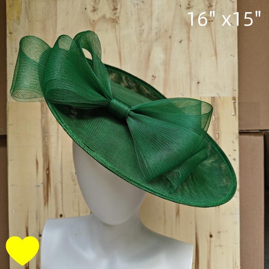 green fascinator wedding hatinator hat Kentucky Derby Royal Ascot bow