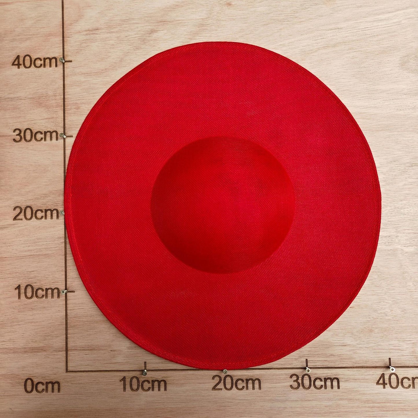 red large wide brim DIY fascinator base wedding hat Kentucky Derby Ascot