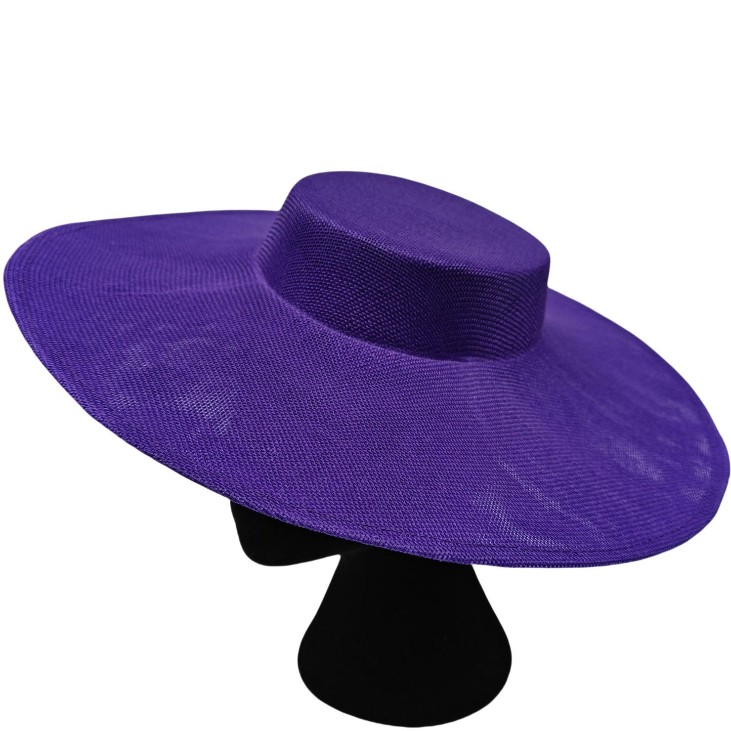 purple large DIY fascinator base wedding hat Kentucky Derby Royal Ascot