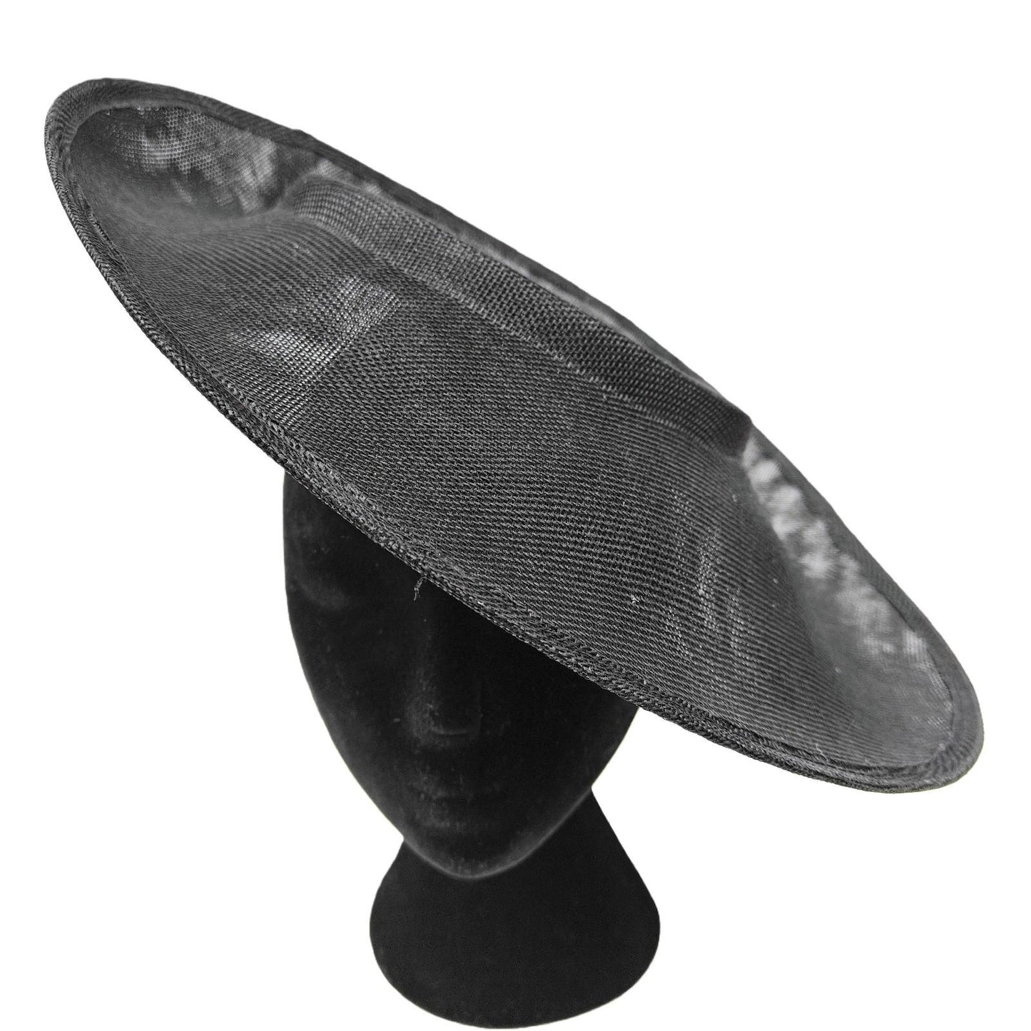 black large wide brim DIY fascinator base wedding hat Kentucky Derby Ascot