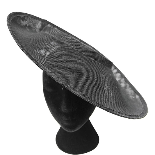 black large wide brim DIY fascinator base wedding hat Kentucky Derby Ascot