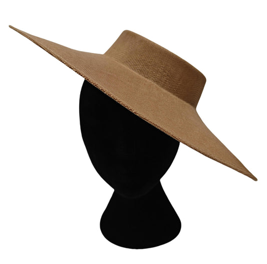 beige large DIY fascinator base wedding hat Kentucky Derby Royal Ascot