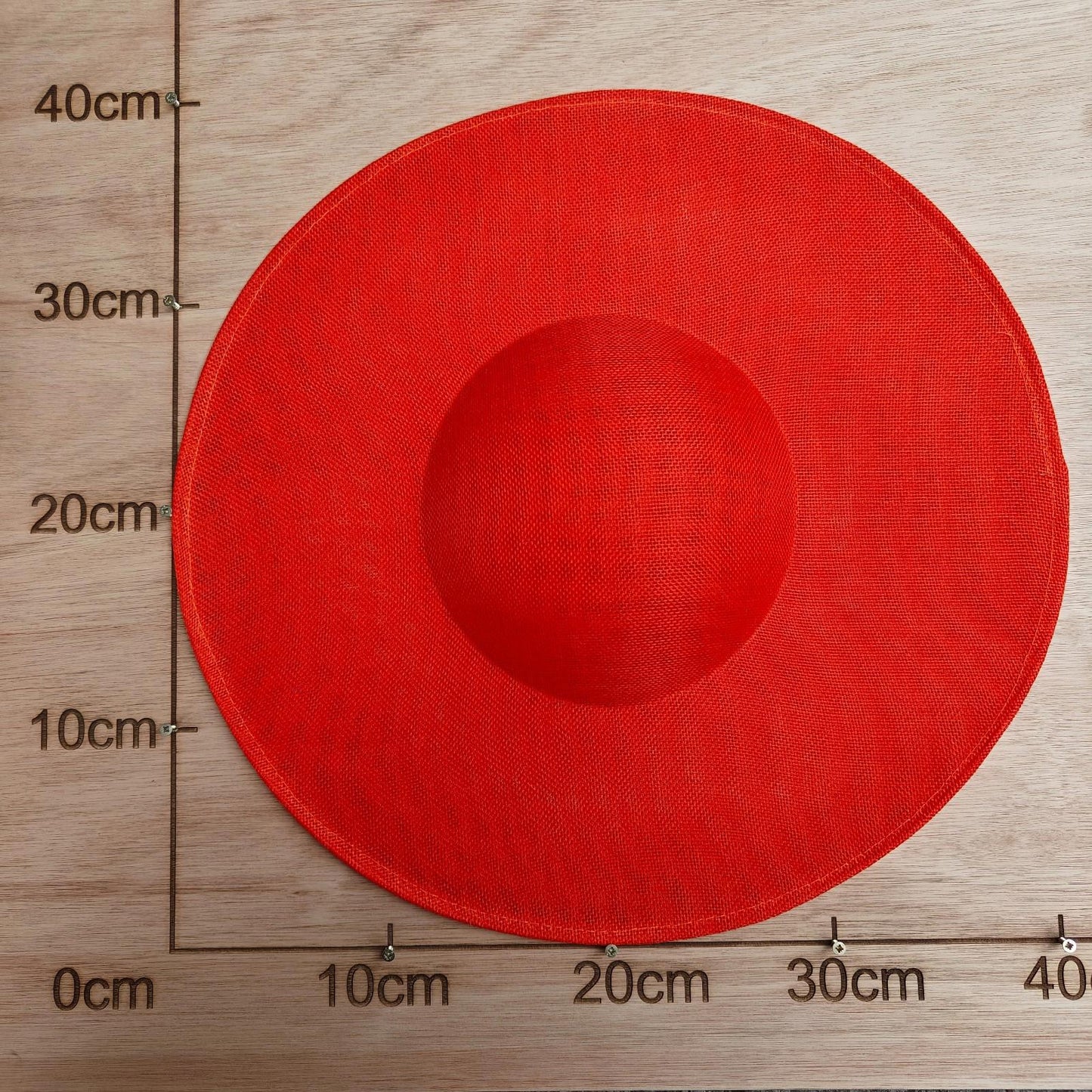 orange large wide brim DIY fascinator base wedding hat Kentucky Derby Ascot