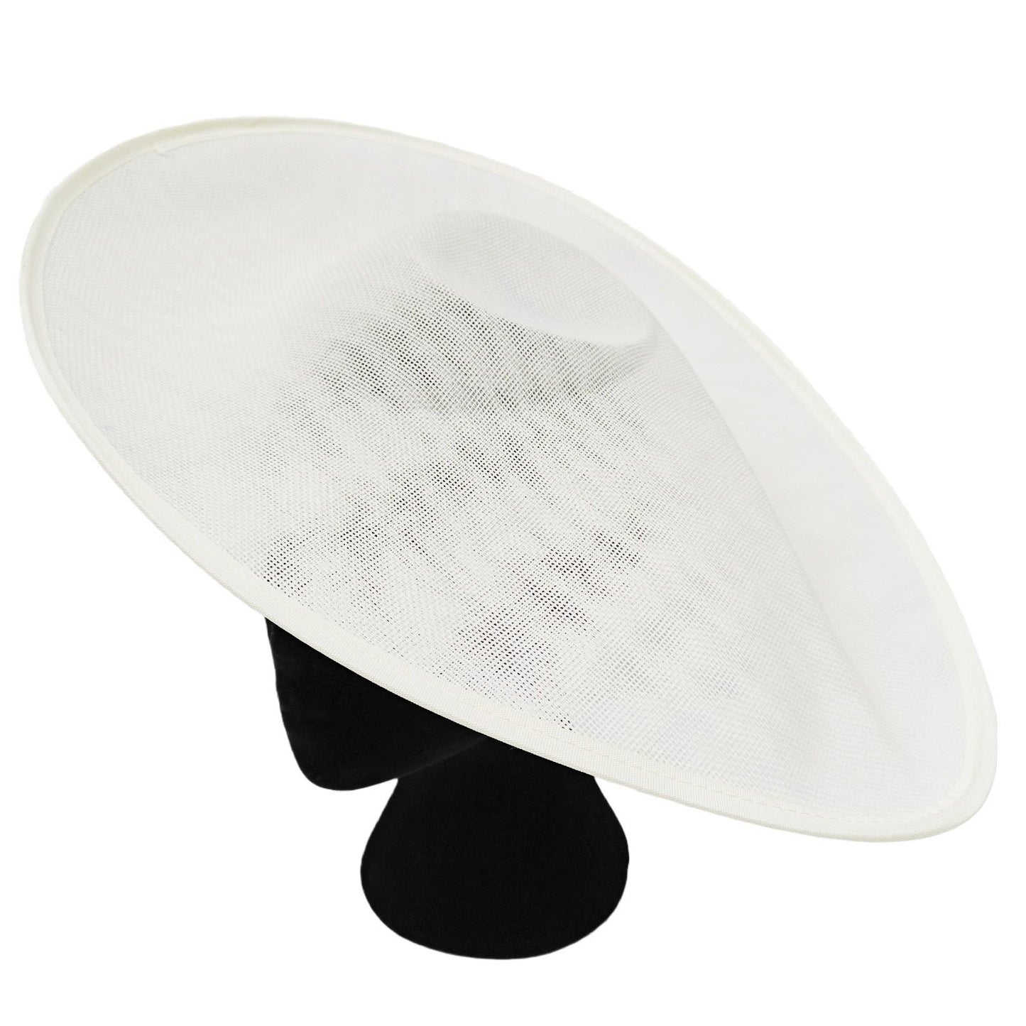 ivory large wide brim DIY fascinator base wedding hat Kentucky Derby Ascot
