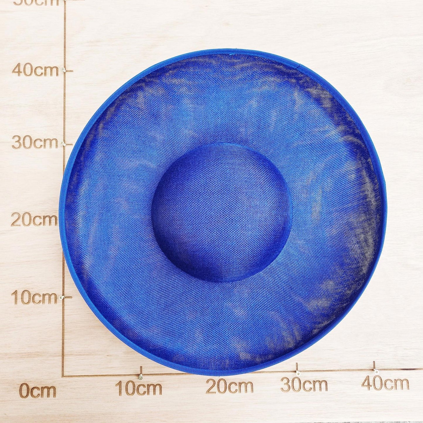 royal blue large wide brim DIY fascinator base wedding hat Kentucky Derby Ascot