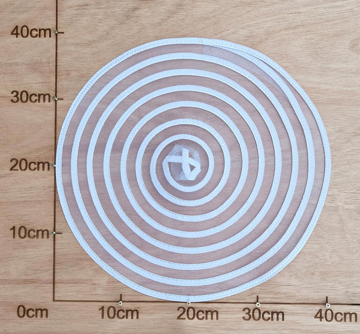 white large DIY crinoline straw fascinator craft base disc wedding hat