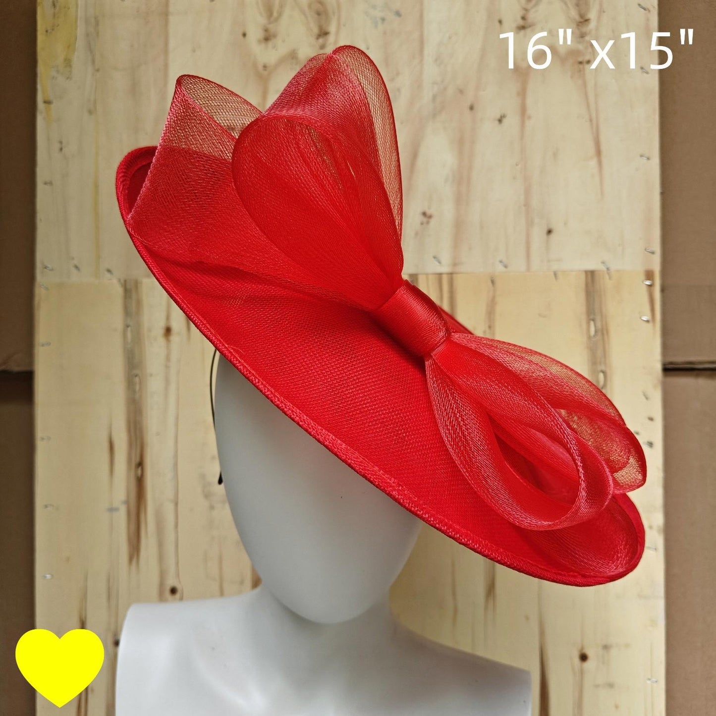 red fascinator wedding hatinator hat Kentucky Derby Royal Ascot bow