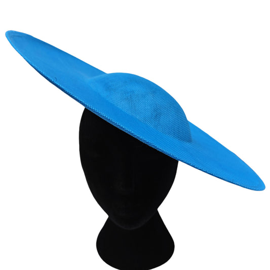 turquoise large wide brim DIY fascinator base wedding hat Kentucky Derby Ascot