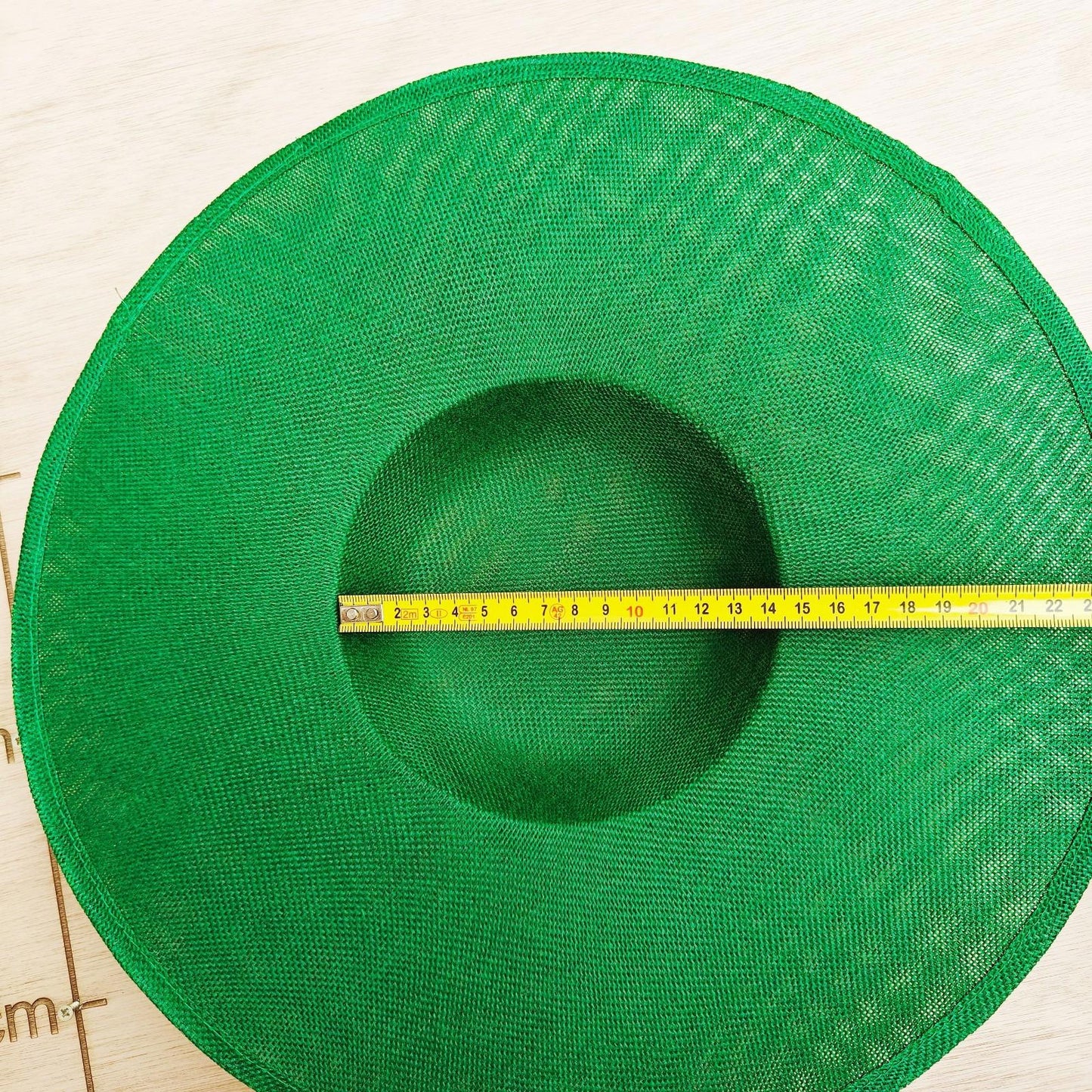 green large wide brim DIY fascinator base wedding hat Kentucky Derby Ascot