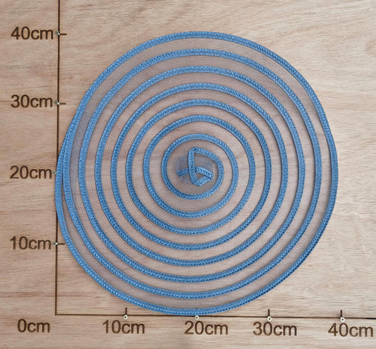 grey large DIY crinoline straw fascinator craft base disc wedding hat