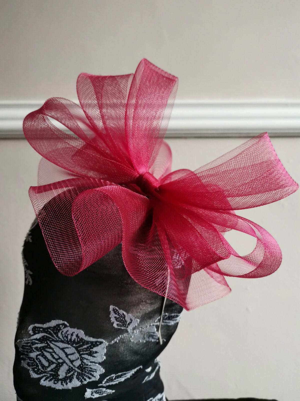 dark red burgundy fascinator millinery burlesque headband wedding hat hair piece