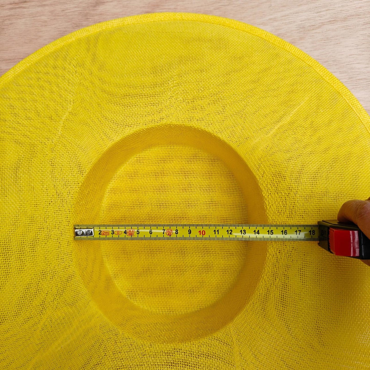 yellow large wide brim DIY fascinator base wedding hat Kentucky Derby Ascot