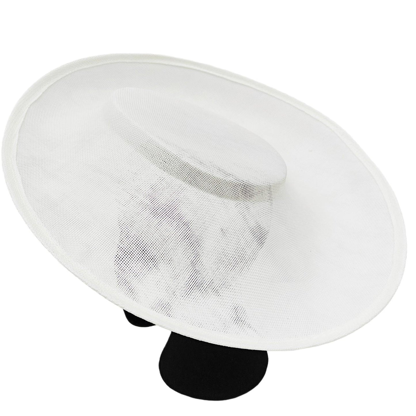 ivory large wide brim DIY fascinator base wedding hat Kentucky Derby Ascot
