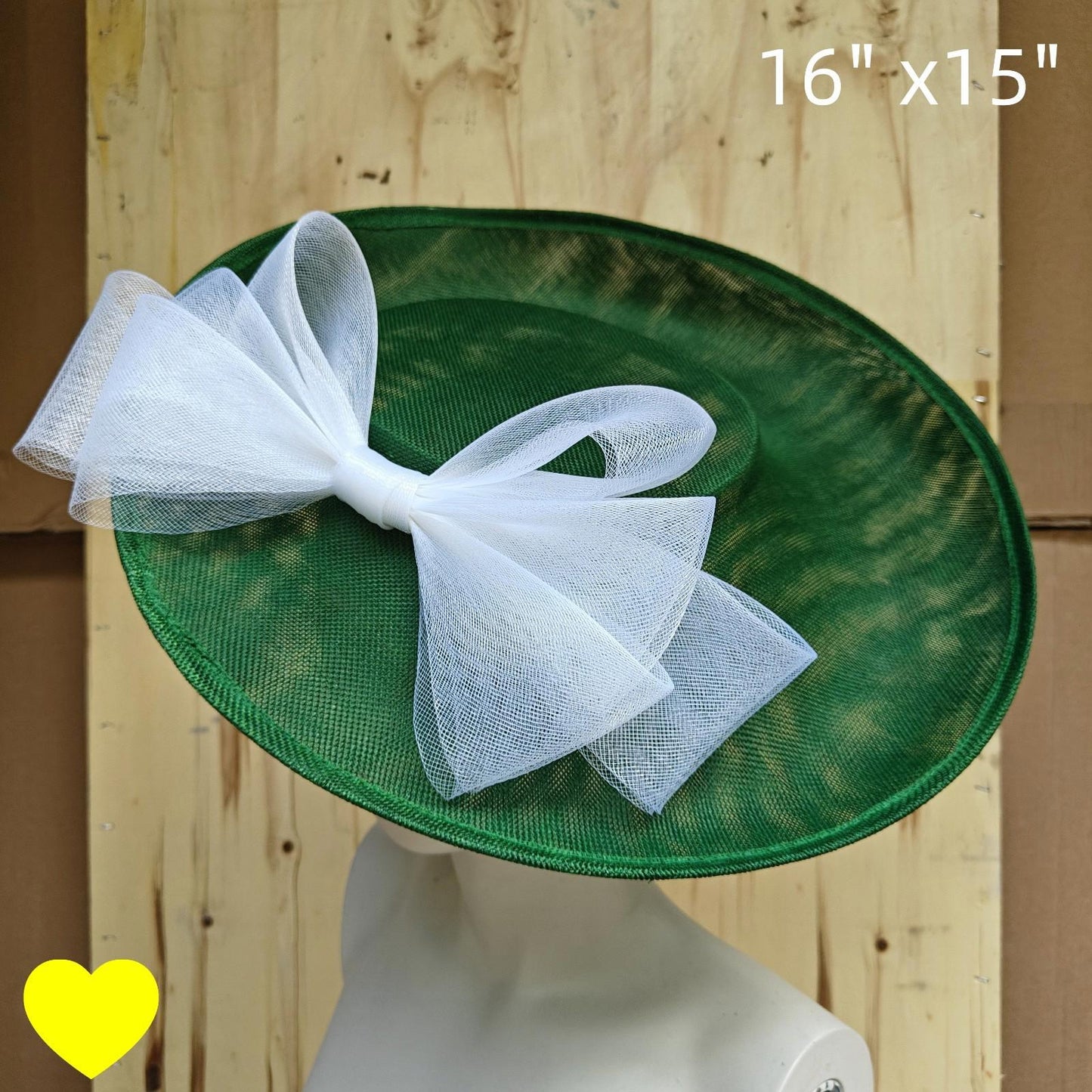 green white fascinator wedding hatinator hat Kentucky Derby Royal Ascot bow