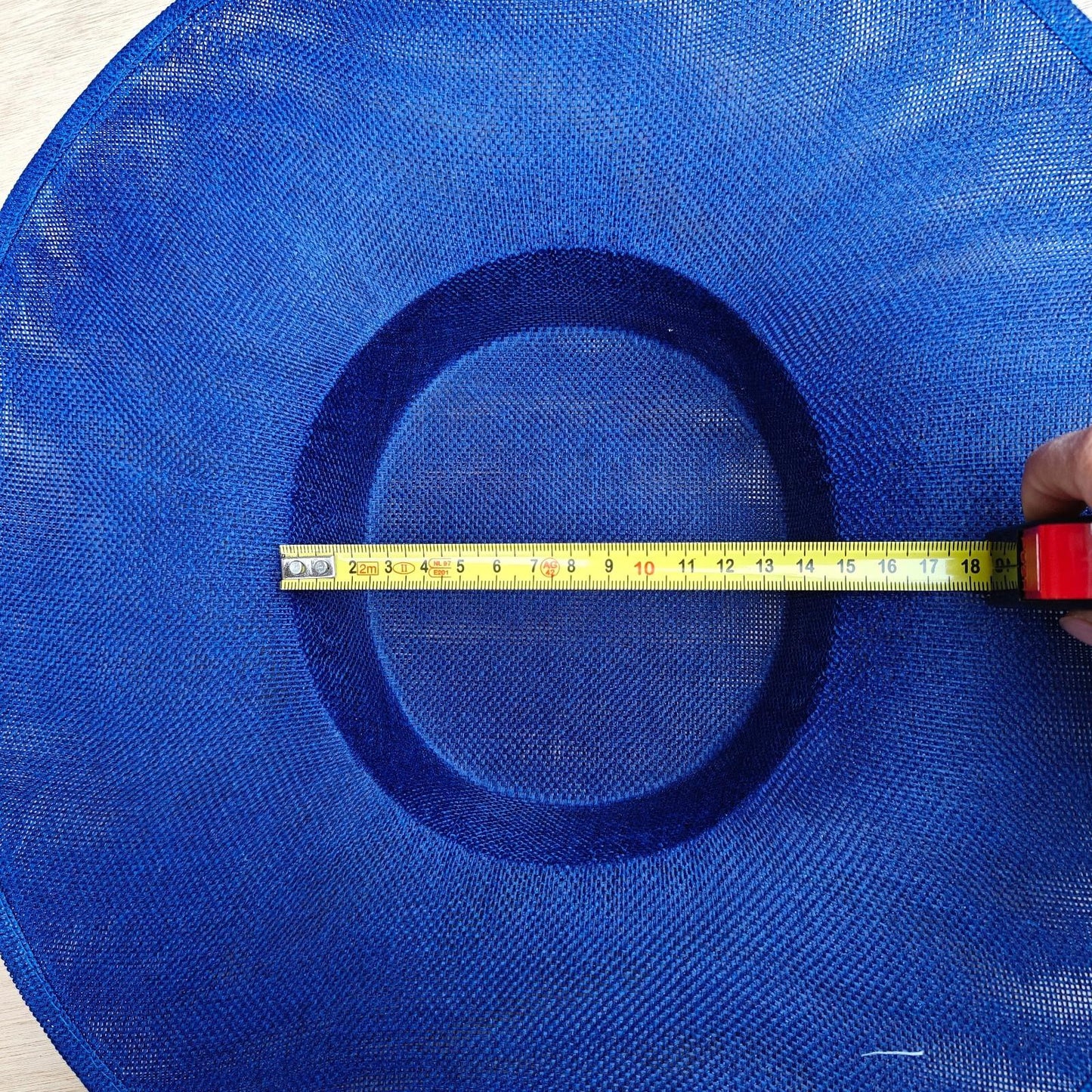 royal blue large wide brim DIY fascinator base wedding hat Kentucky Derby Ascot