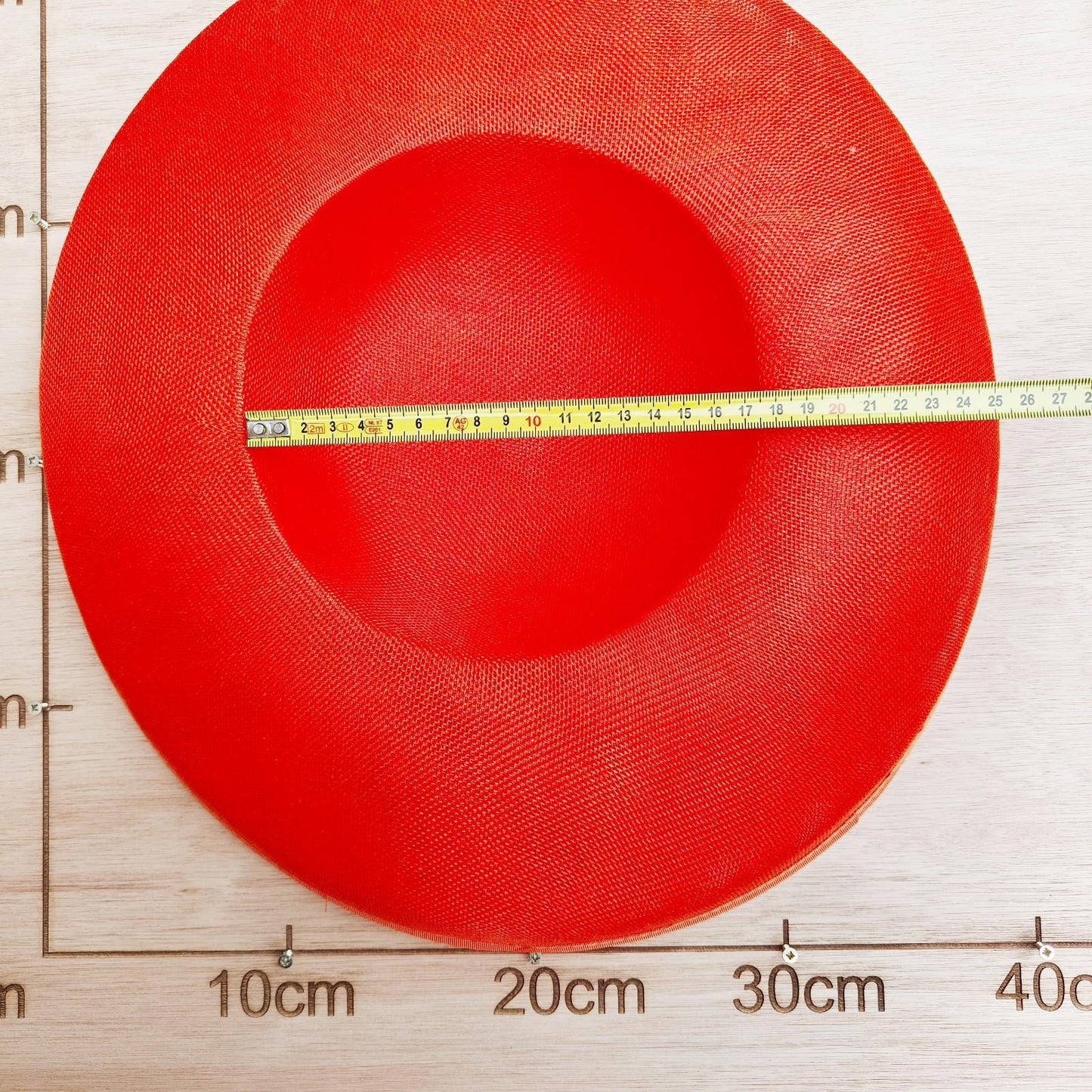 orange large wide brim DIY fascinator base wedding hat Kentucky Derby Ascot