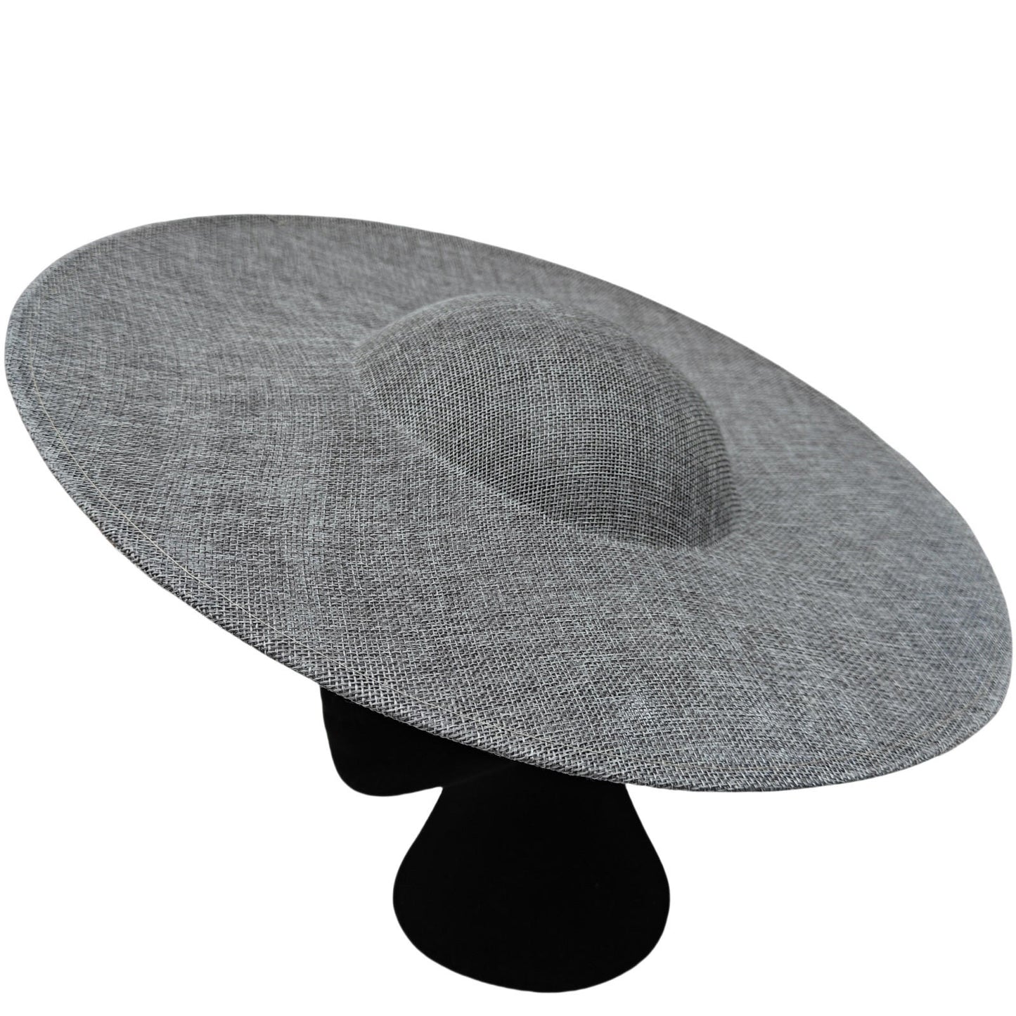 grey large wide brim DIY fascinator base wedding hat Kentucky Derby Ascot