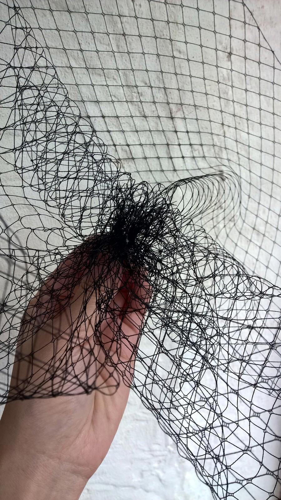 black french veil veiling fascinator wedding bridal funeral hair comb clip race