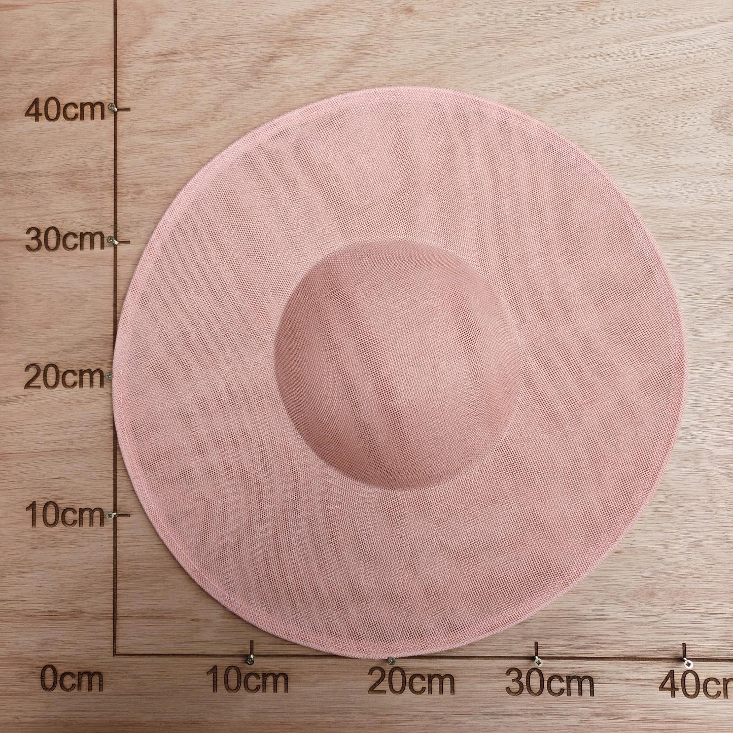 nude pink large wide brim DIY fascinator base wedding hat Kentucky Derby Ascot