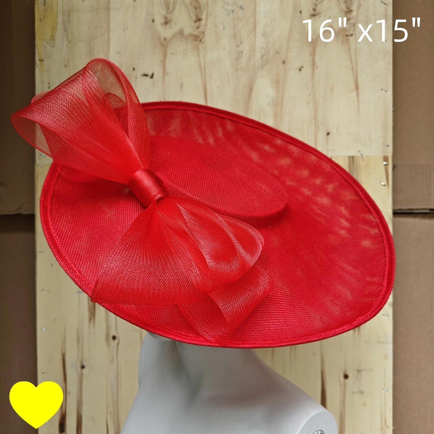 red fascinator wedding hatinator hat Kentucky Derby Royal Ascot bow