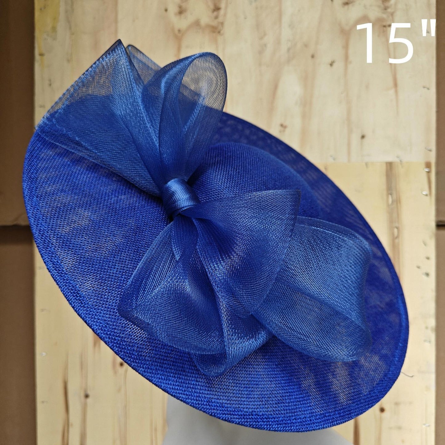 royal blue fascinator wedding hatinator hat Kentucky Derby Royal Ascot bow