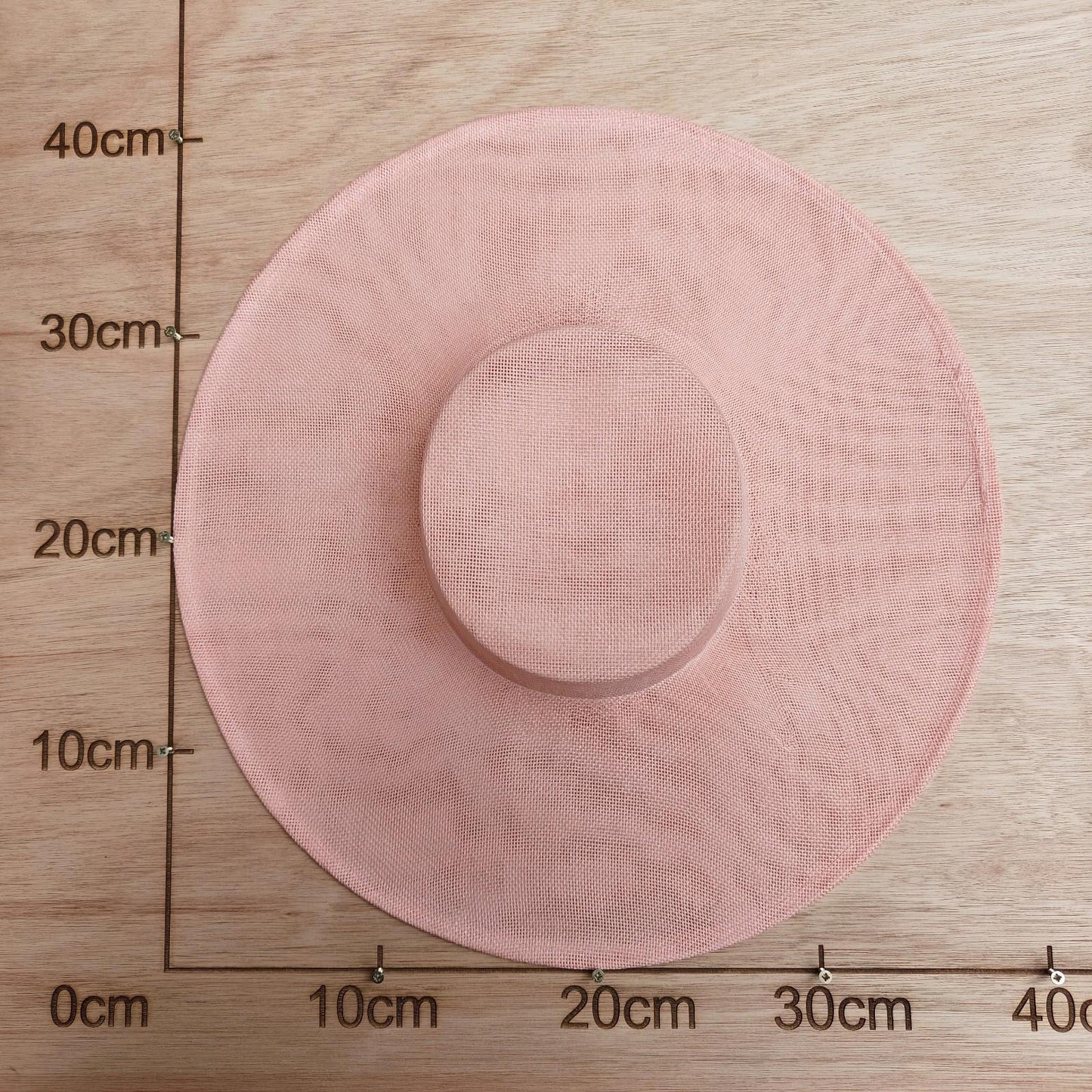 nude pink large wide brim DIY fascinator base wedding hat Kentucky Derby Ascot