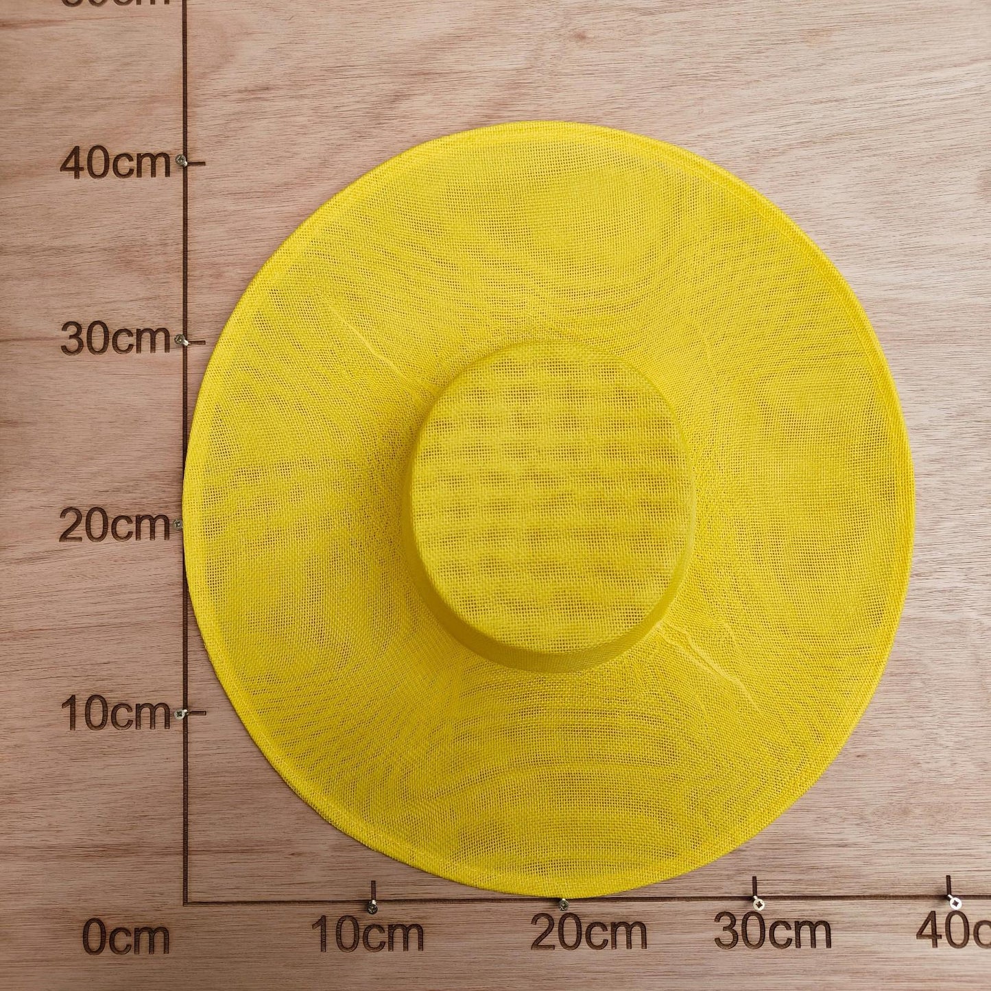 yellow large wide brim DIY fascinator base wedding hat Kentucky Derby Ascot