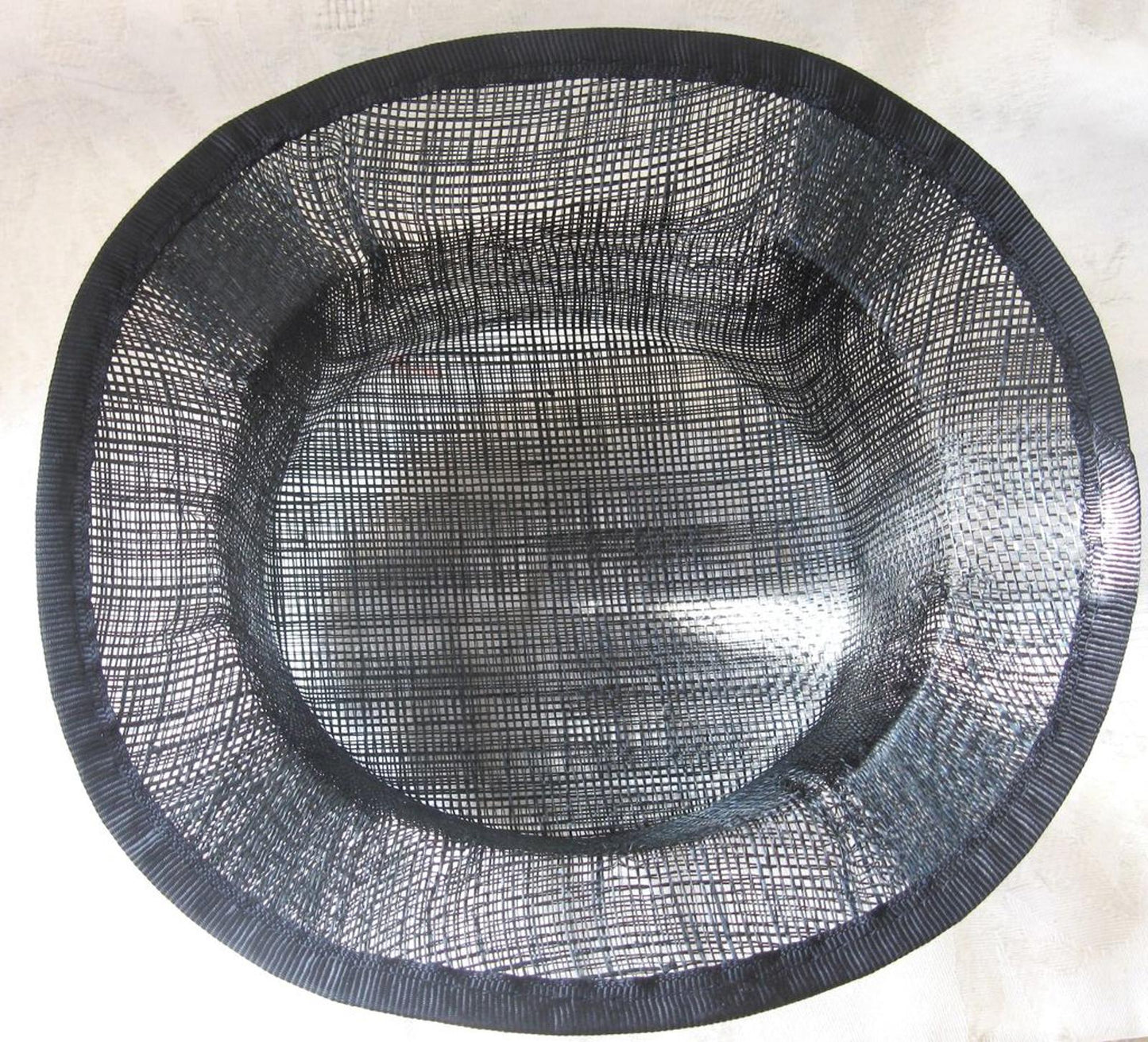 black sinamay mini top hat fascinator millinery base