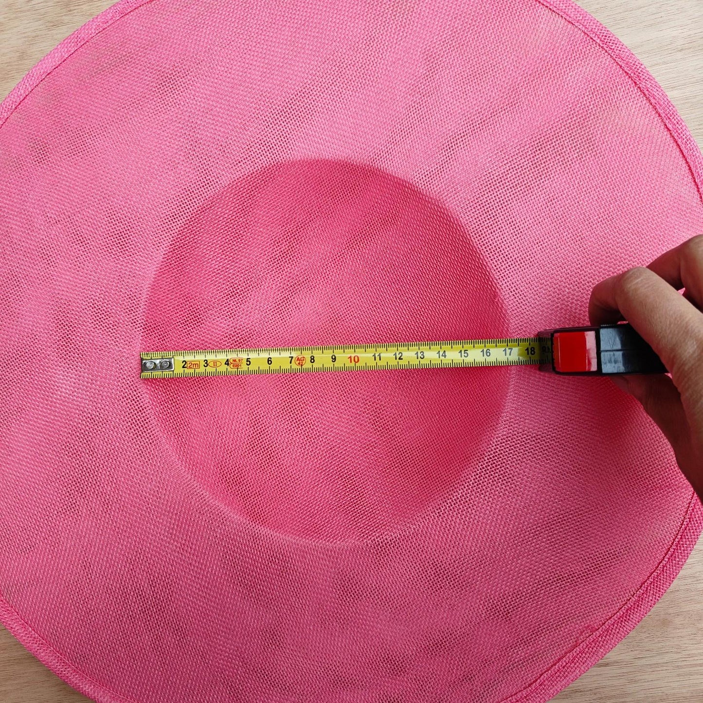 coral pink large wide brim DIY fascinator base wedding hat Kentucky Derby Ascot