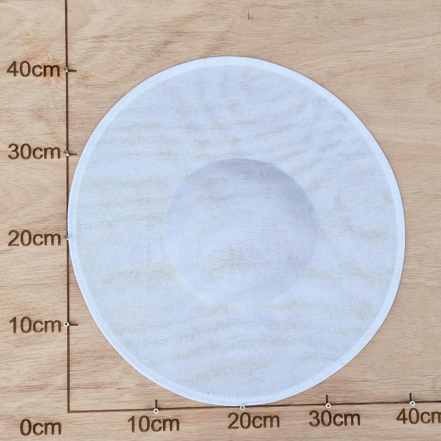 whitelarge wide brim plain hatinator fascinator base wedding hat