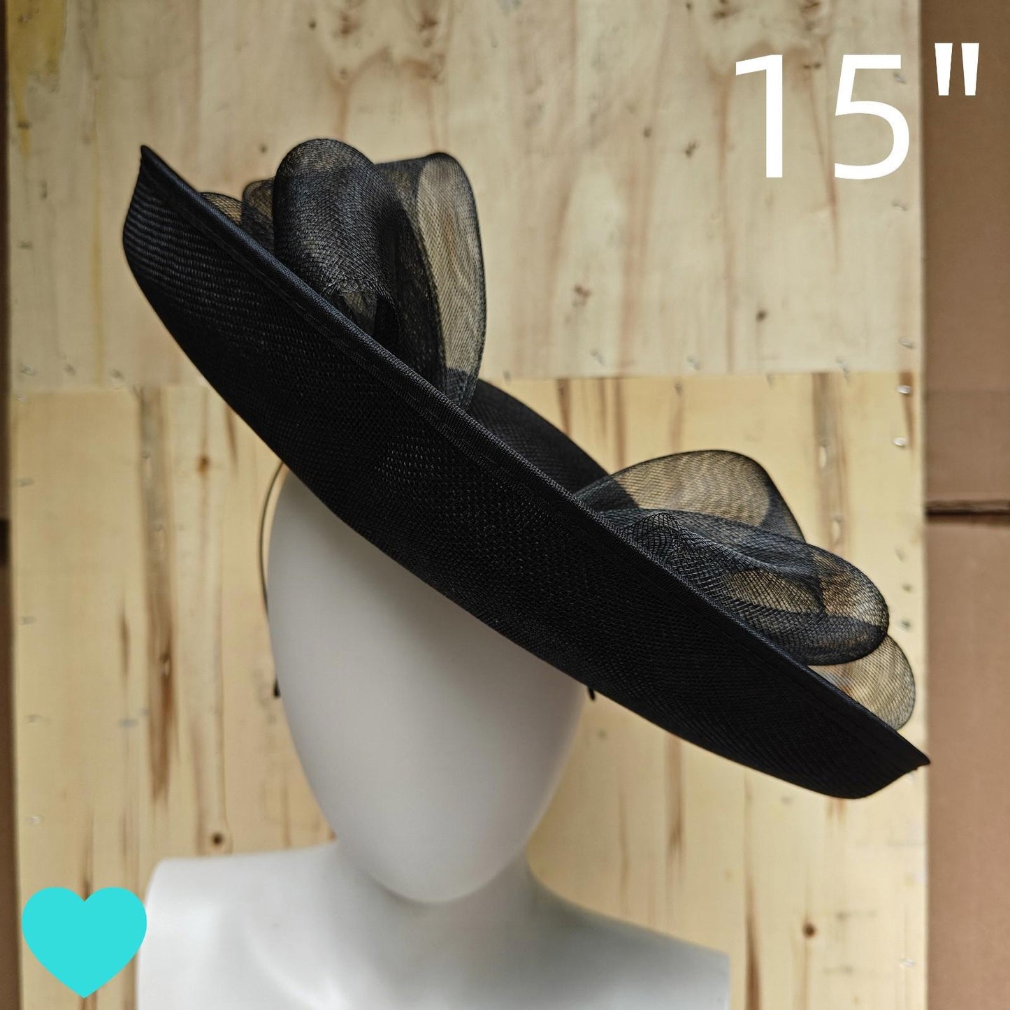 black fascinator wedding hatinator hat Kentucky Derby Royal Ascot bow