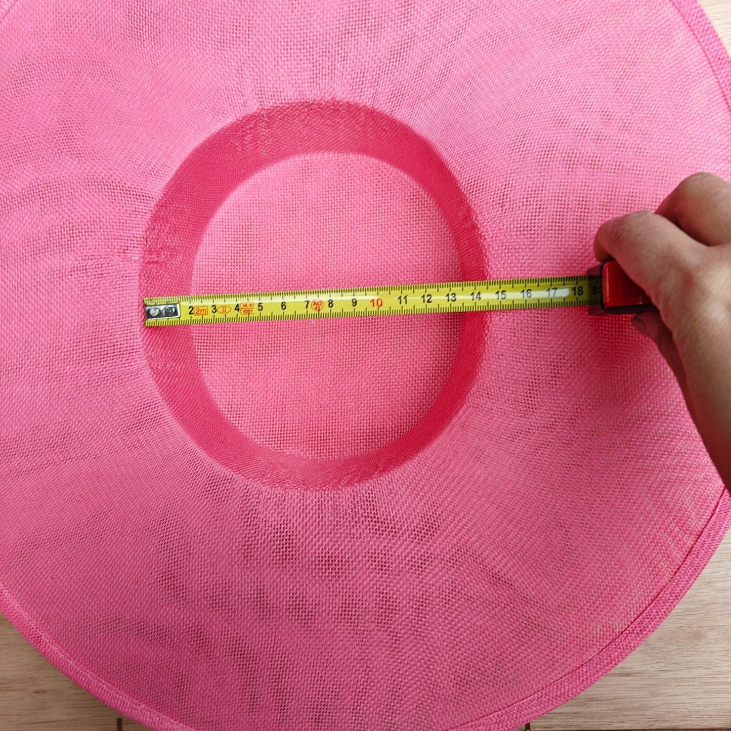 coral pink large wide brim DIY fascinator base wedding hat Kentucky Derby Ascot