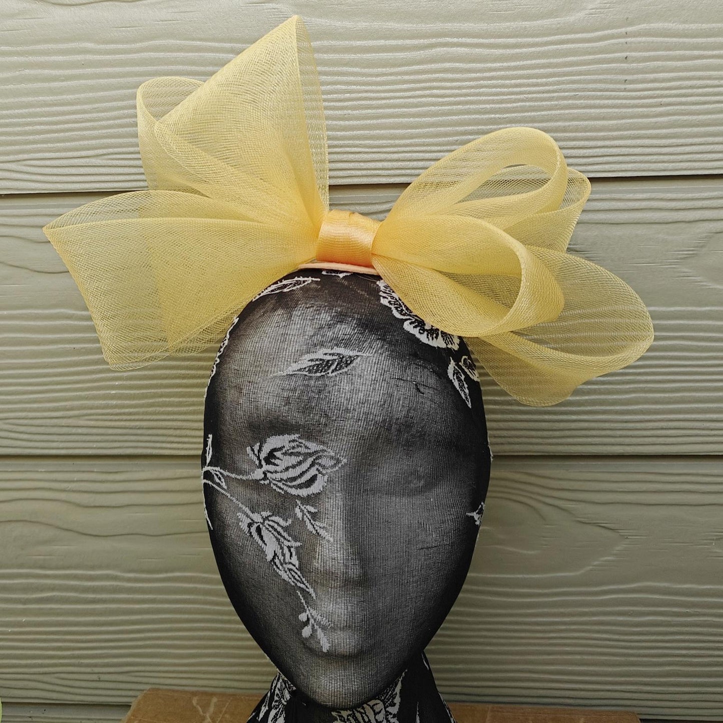 light gold bow hair clip brooch fascinator millinery wedding hat race party