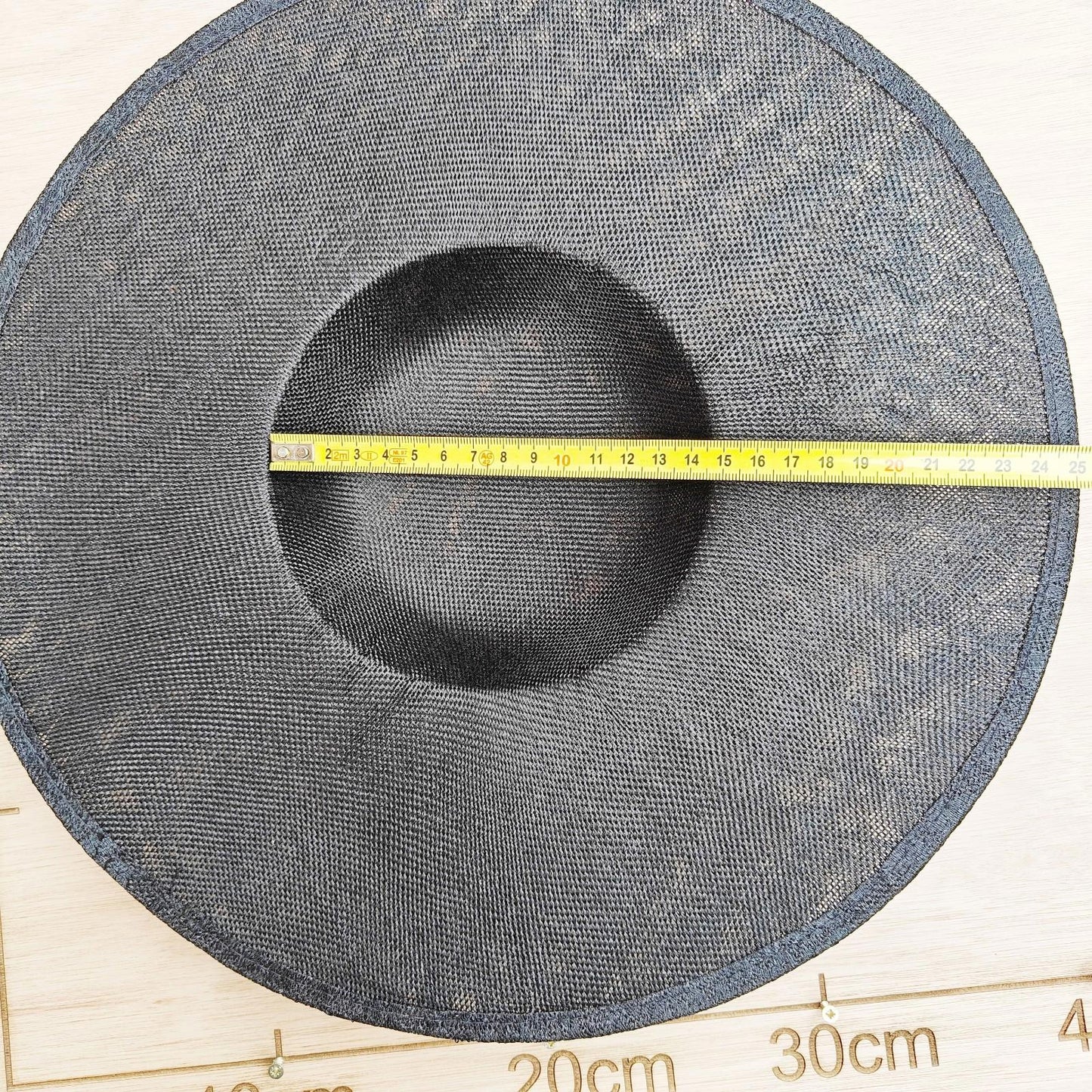 black lace large wide brim DIY fascinator base wedding hat Kentucky Derby Ascot