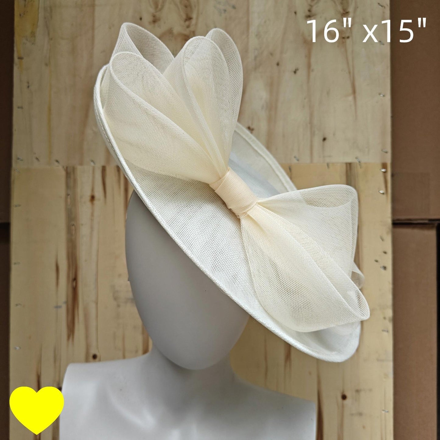 ivory fascinator wedding hatinator hat Kentucky Derby Royal Ascot bow