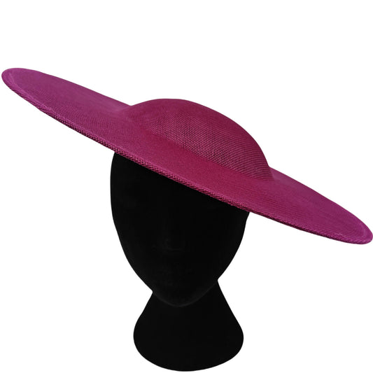 purple pink large wide brim DIY fascinator base wedding hat Kentucky Derby Ascot