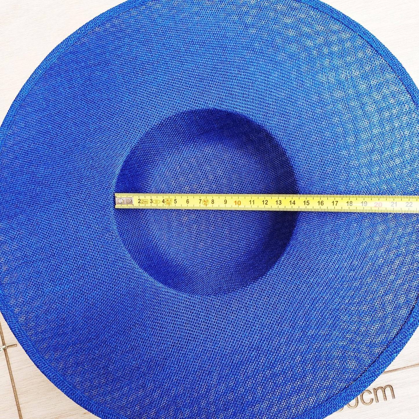 royal blue large wide brim DIY fascinator base wedding hat Kentucky Derby Ascot