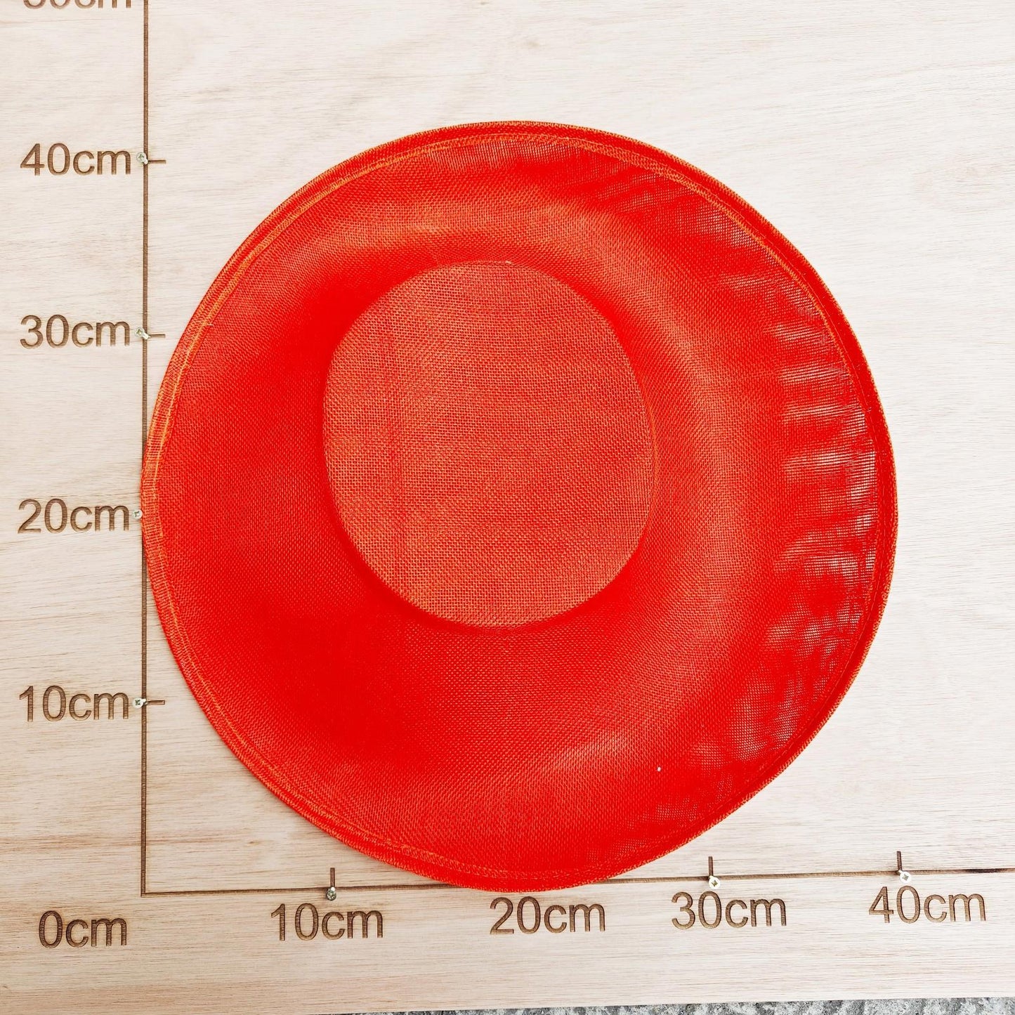 orange large wide brim DIY fascinator base wedding hat Kentucky Derby Ascot