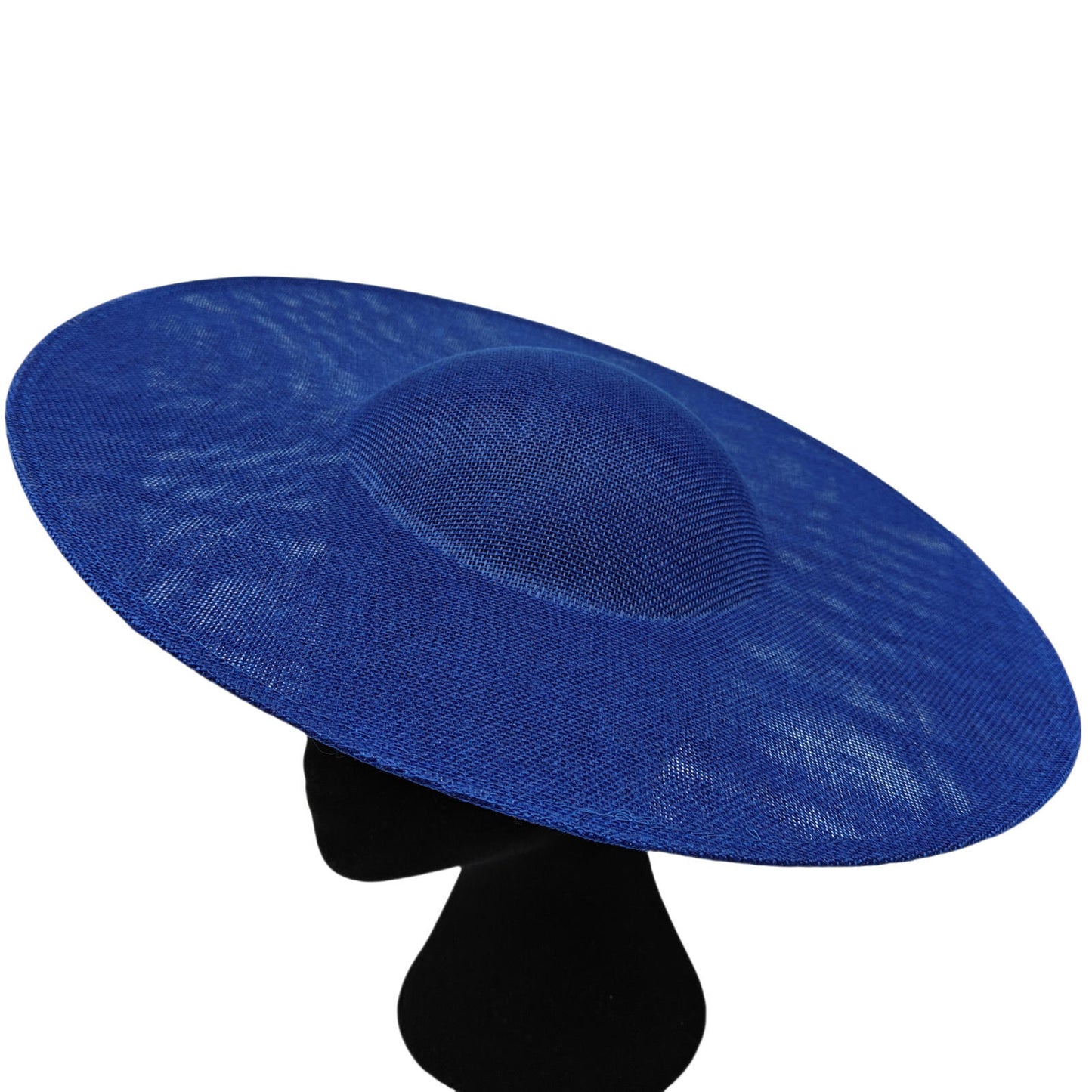 royal blue large wide brim DIY fascinator base wedding hat Kentucky Derby Ascot