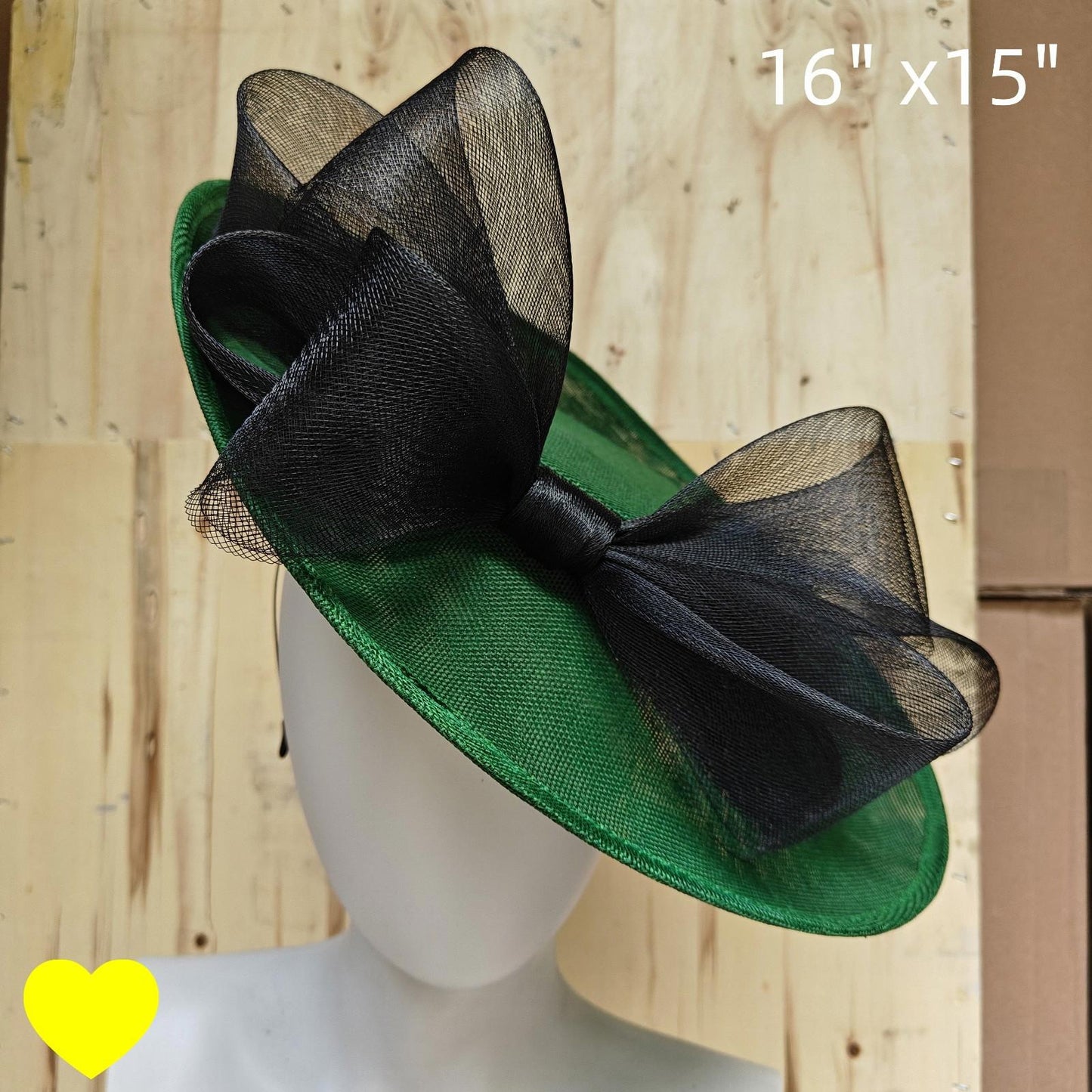 green black fascinator wedding hatinator hat Kentucky Derby Royal Ascot bow