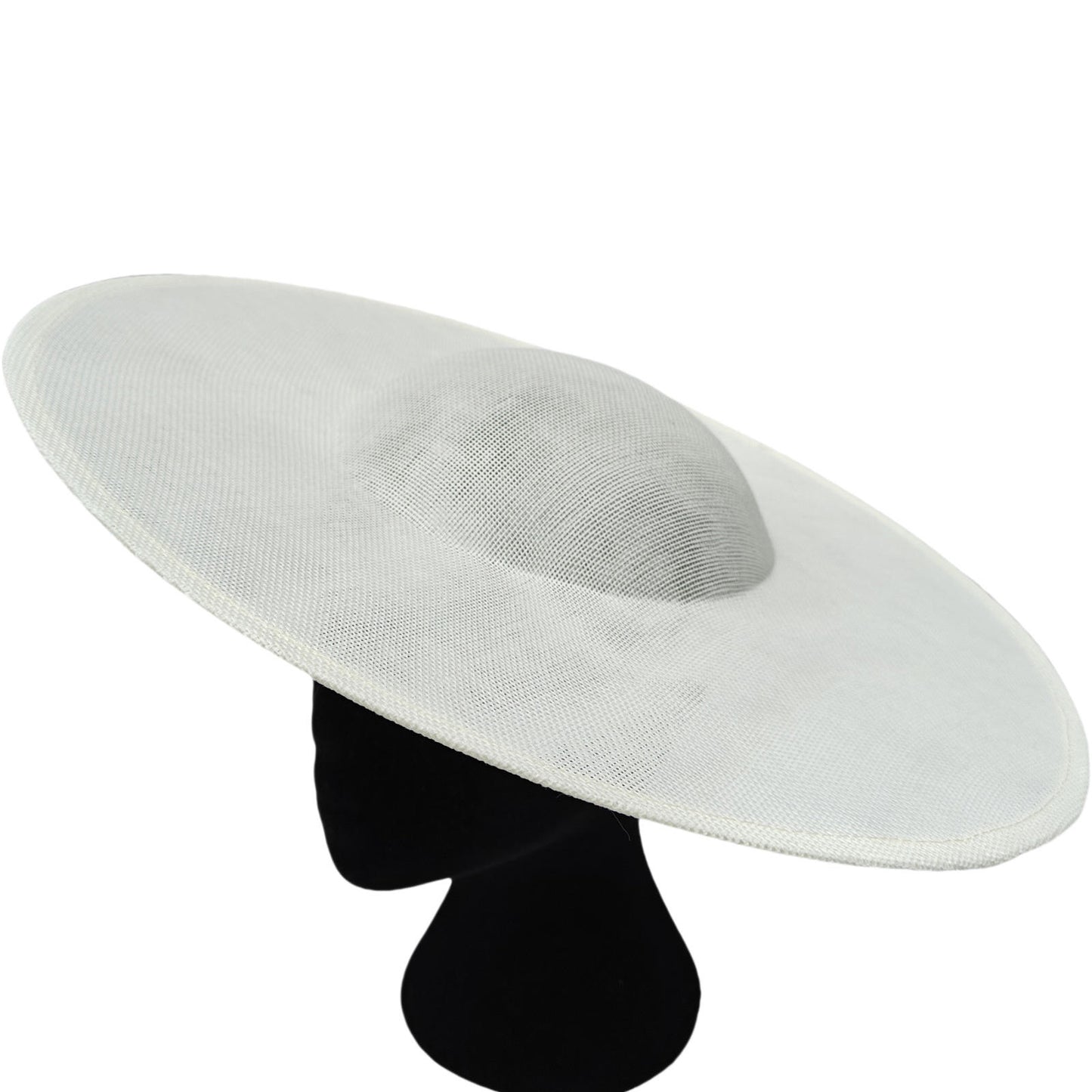 ivory large wide brim DIY fascinator base wedding hat Kentucky Derby Ascot