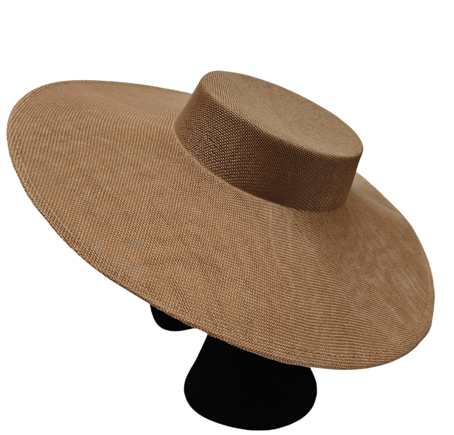 beige large DIY fascinator base wedding hat Kentucky Derby Royal Ascot